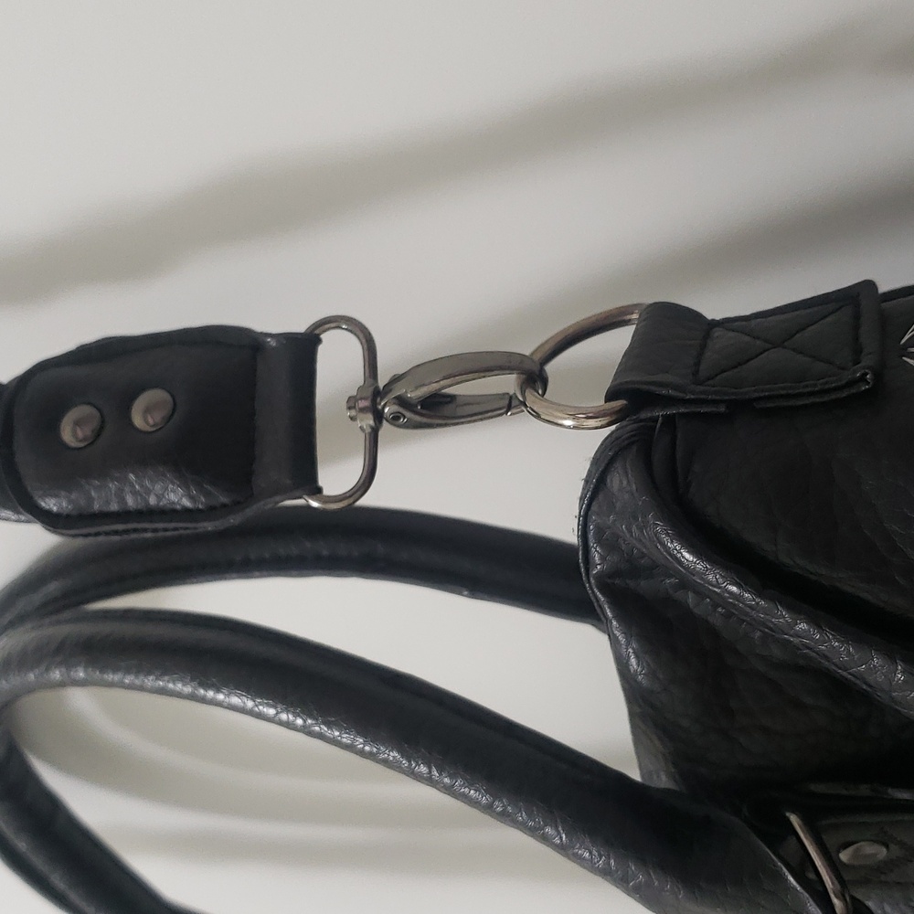 Loungefly Black and White Sugar Skull Day Of The Dead Vegan Leather Handbag - Picture 5 of 16